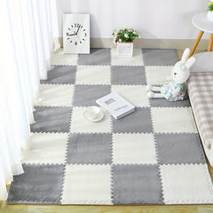 10pcs Foam Puzzle Floor Mat Interlocking Fluffy Flooring Tiles Soft Rugs