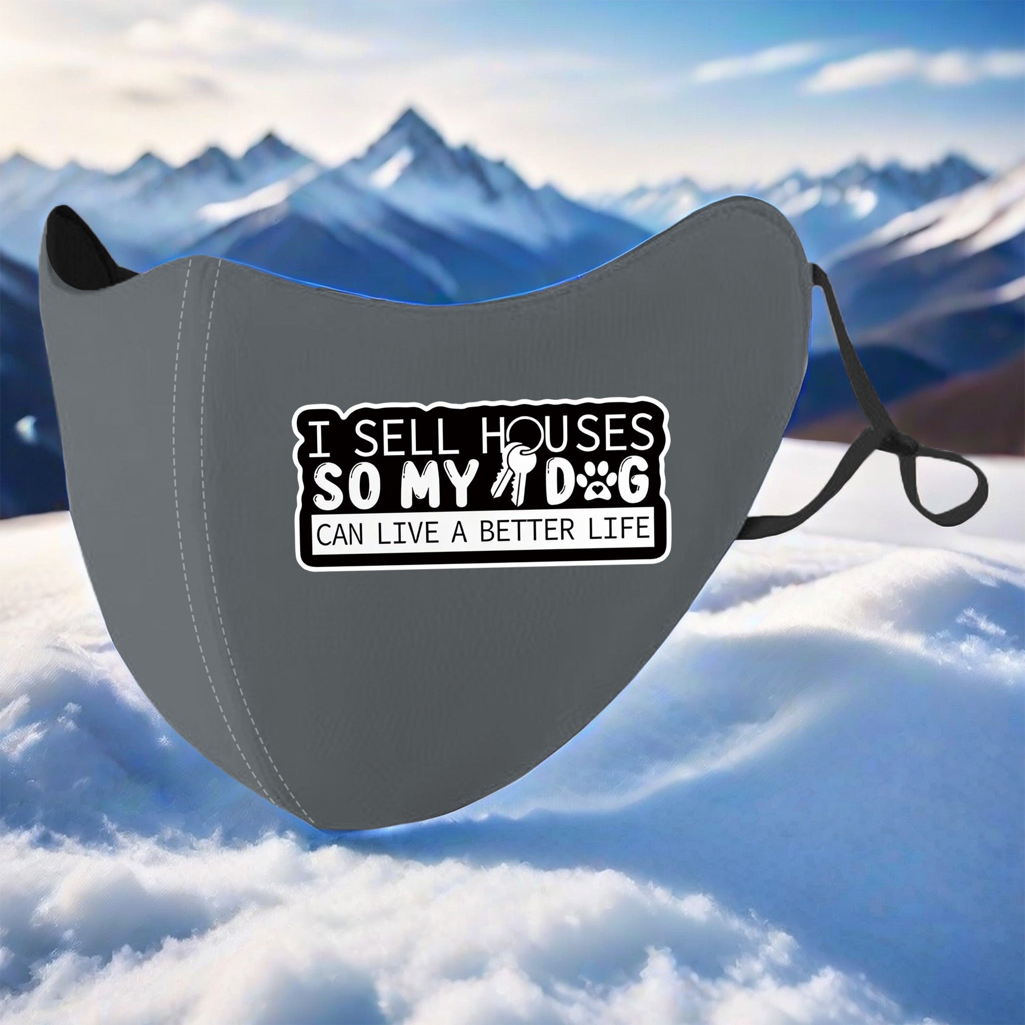 3D Plush Warm Mask Pattern 6127 Protects Against Cold Wind/ Eye Corners