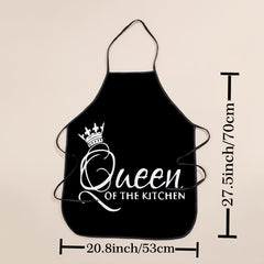 Polyester Apron with Letter Phrase Print - Waterproof Waist Apron