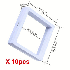 10pcs 3D Floating Display Case Flim Storage Box