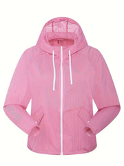 Women's Sun Protection Hooded Jacket Lightweight Sports Coat