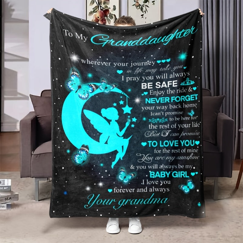 Grandma Gift For Granddaughter Throw Blanket