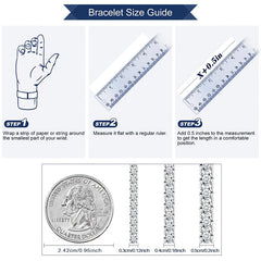 Moissanite Tennis Bracelet 925 Sterling Silver for Women Hip Hop Personality