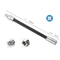 2PCS 2 54 & 7 62 Drive Flexible Socket Extension Rod Adapter
