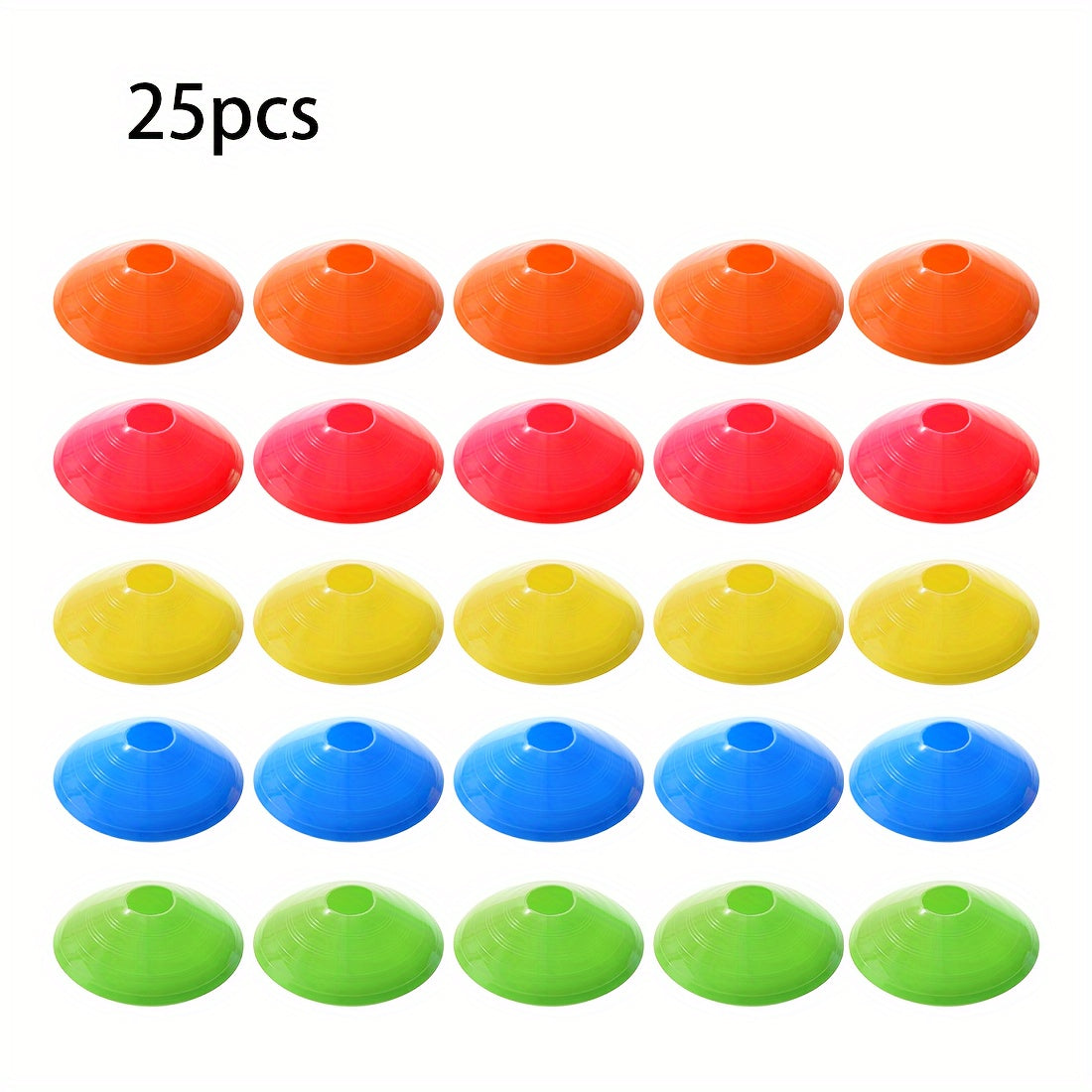 25pcs Soccer Ball Training Disc Football Agility Speed Equipment