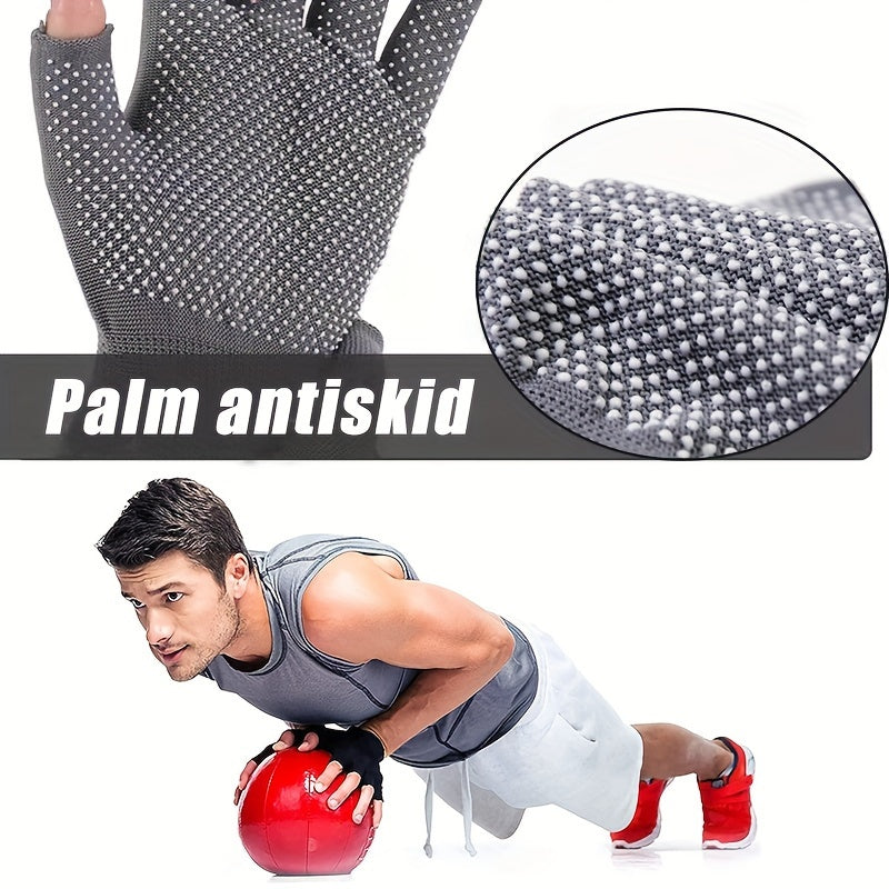Durable Fingerless Fishing Gloves - 2 Pairs