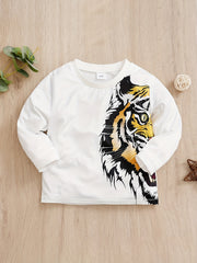 Kids Dinosaur Print Long Sleeve T-shirt