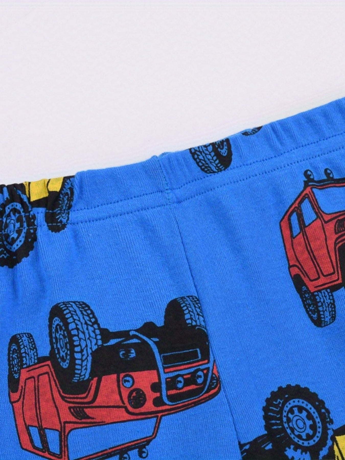Toddler Kid's Cartoon Truck Print Pajama Set