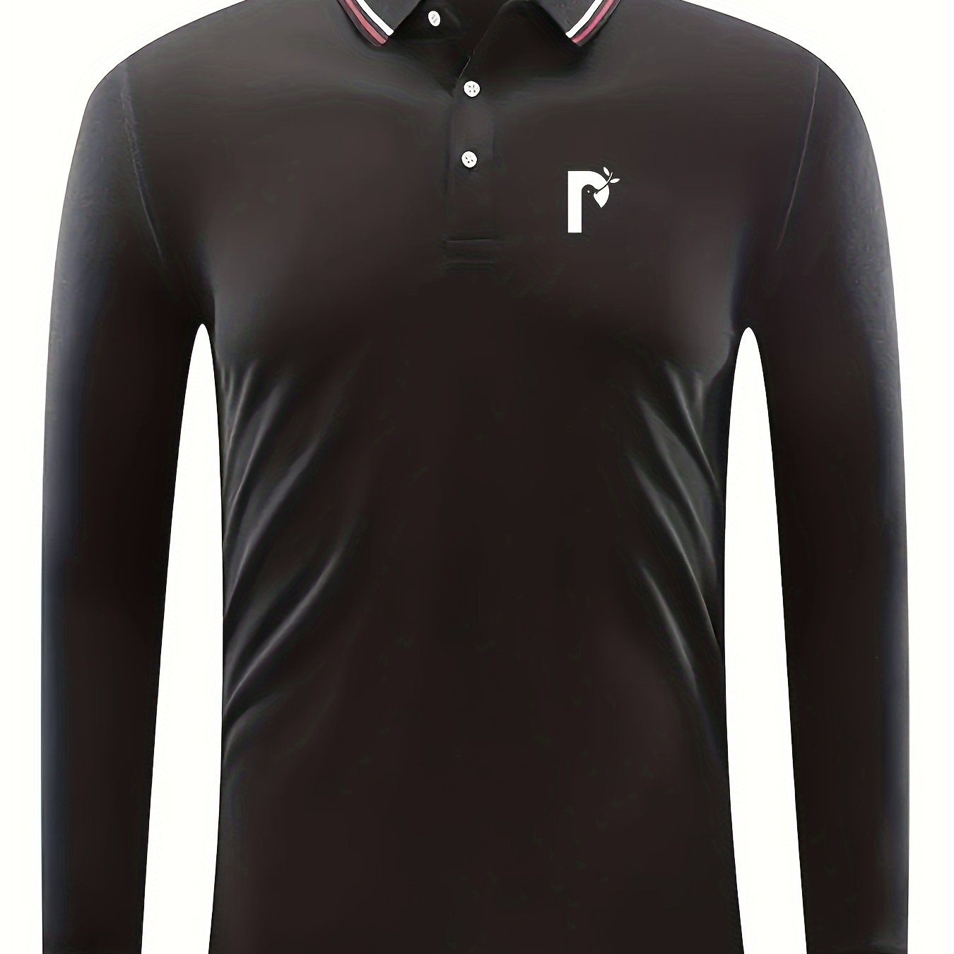 Men's Bird Print Long Sleeve Lapel Sports Shirt for Spring Fall Winter