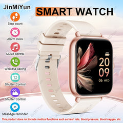 JinMiYun Full Touch Smartwatch, Wireless Calling, Sports Modes