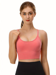 Seamless Sports Bra for Women Workout Running Wireless Bra