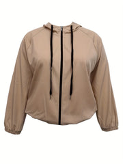 Women's Long Sleeve Zipper Sports Coat