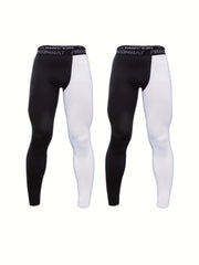 Men's Quick Dry Compression Pants for Outdoor Running Training