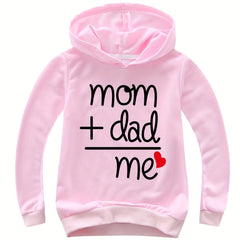 Kids Letter Print Hoodie Soft Pullover Sweatshirt for Boys Girls