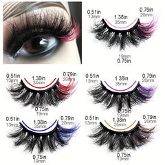 5 Pairs Fluffy Natural Mink False Eyelashes