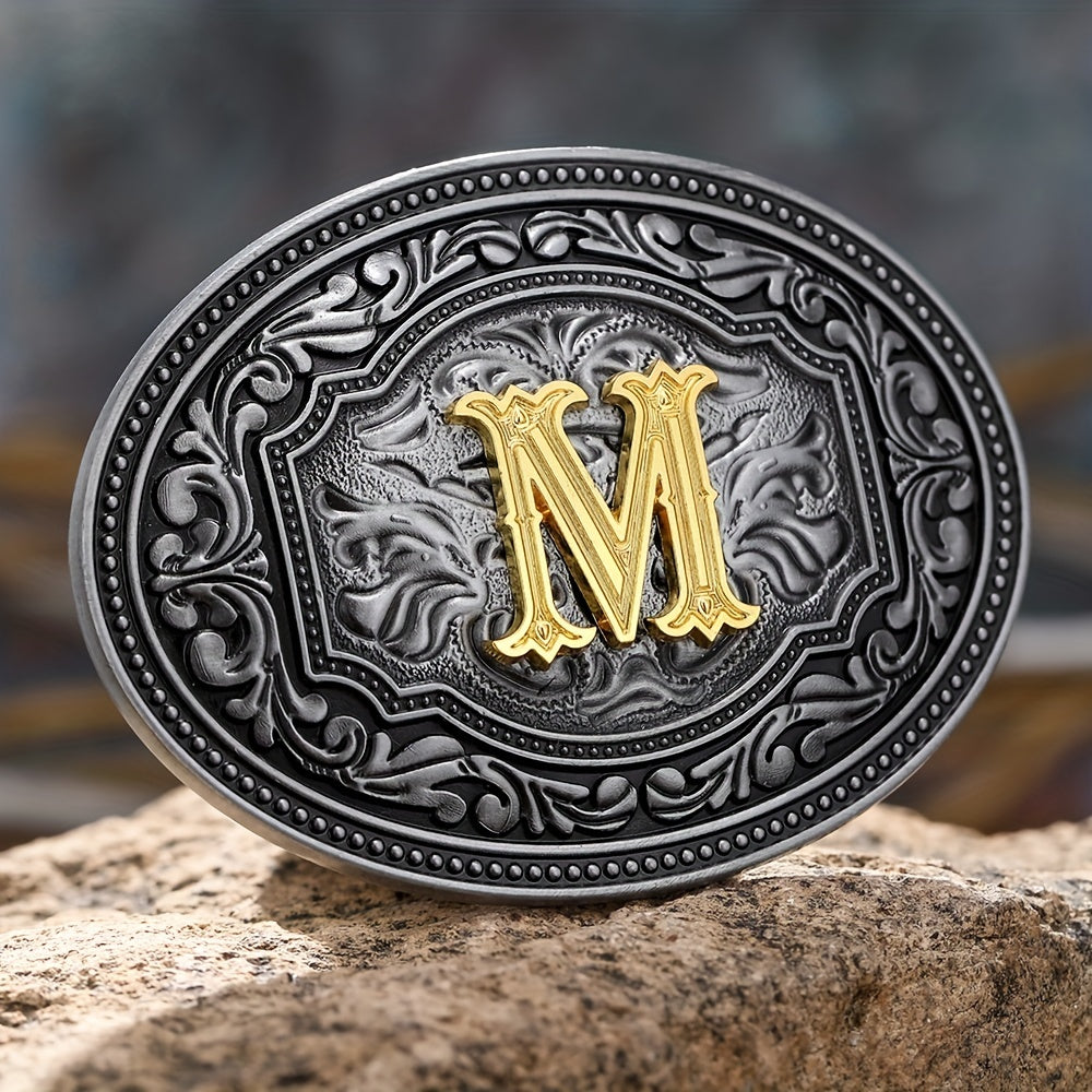 Embossed Belt Buckle for Men Western Cowboy Punk Hip Hop Accessories