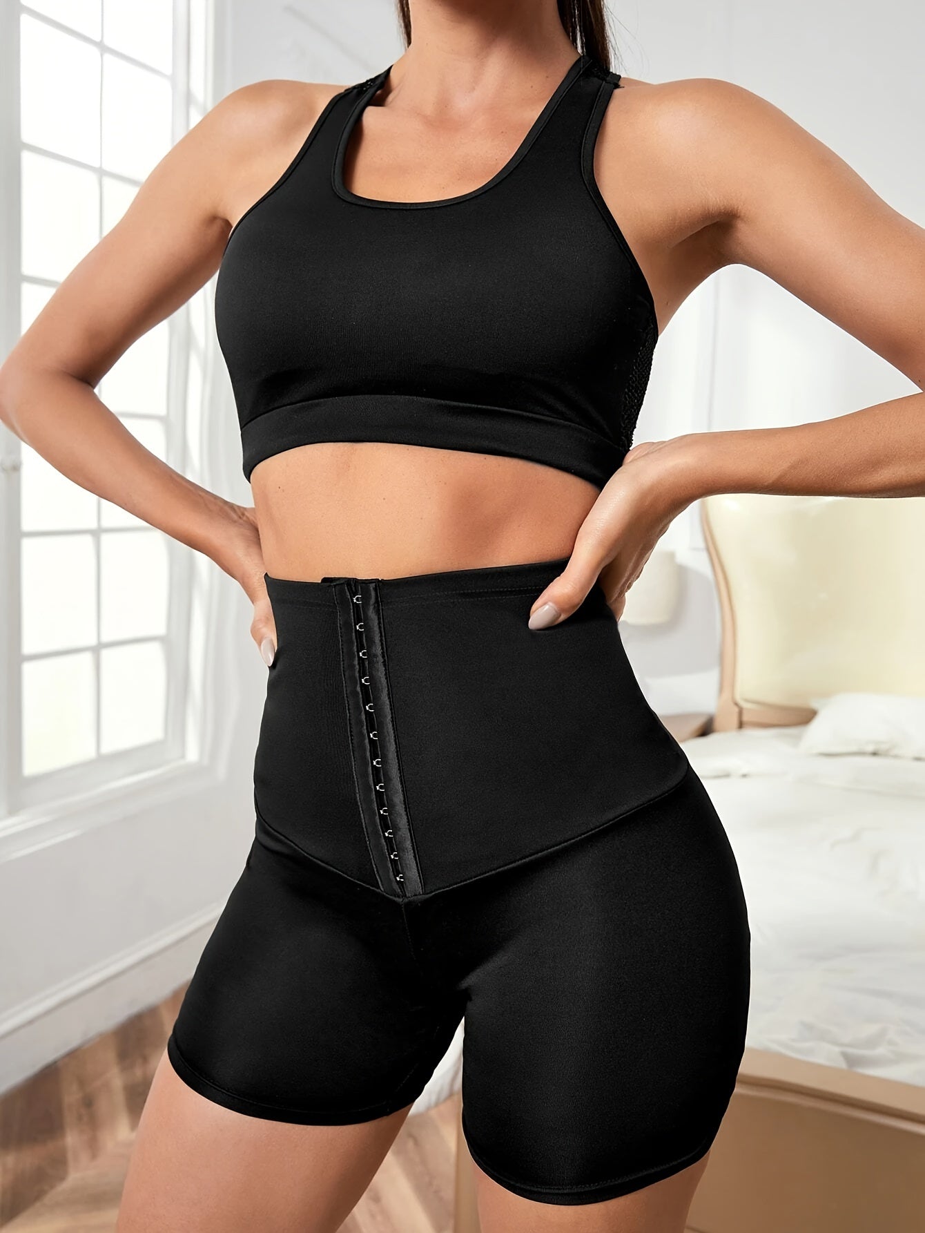 High Waist Butt Lifting Sweat Shorts Women's Activewear