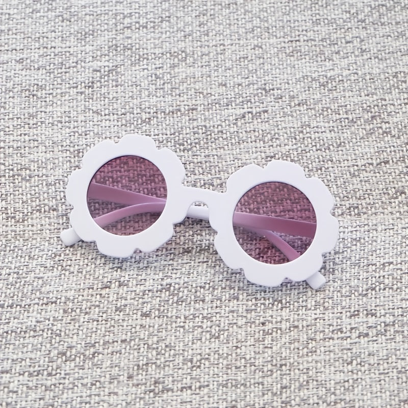 Flower Round Polarized Sunglasses for Kids - Girls & Boys
