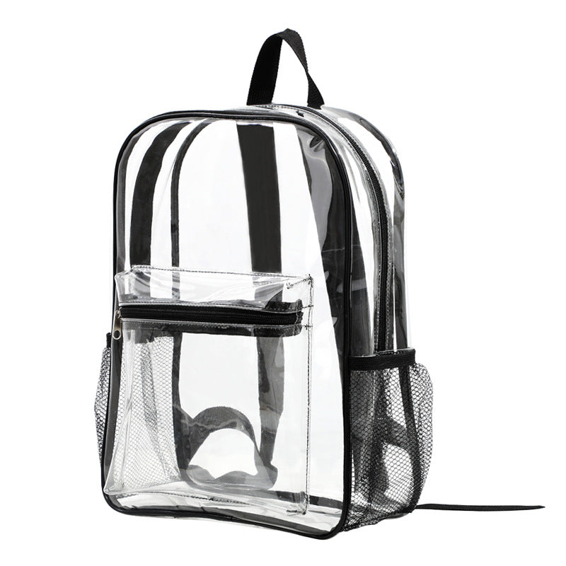 MezyTicky Kids Clear Backpack with Front Pocket & Straps