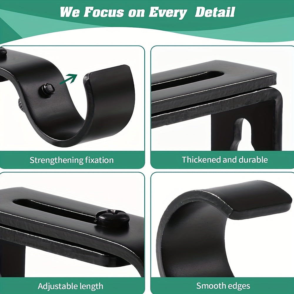 Adjustable Curtain Rod Brackets for Home Decor