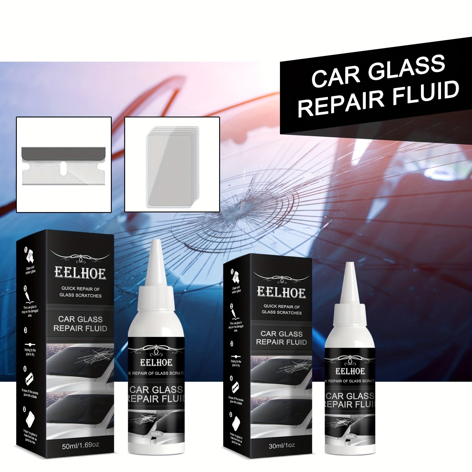 Auto Glass Repair Glue Windshield Crack Adhesive