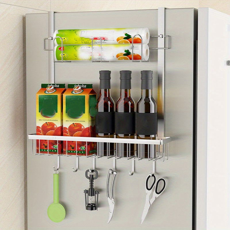 Nali Kitchen Refrigerator Storage Rack Hanging Stainless Steel Side Hook