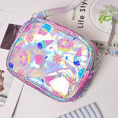 Cartoon PVC Shoulder Bag Kids Princess Crossbody Bag