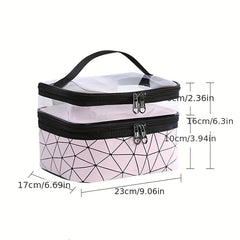 Waterproof Cosmetic Bag Large Capacity Makeup Pouch Toiletry Storage Travel Bag
