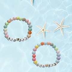 Multicolor Beaded Bracelet for Sisters Clay Girls Accessories