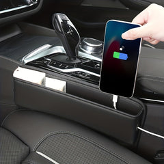Car Seat Organizer PU Leather Seat Gap Storage Bag Car Interior Accessories