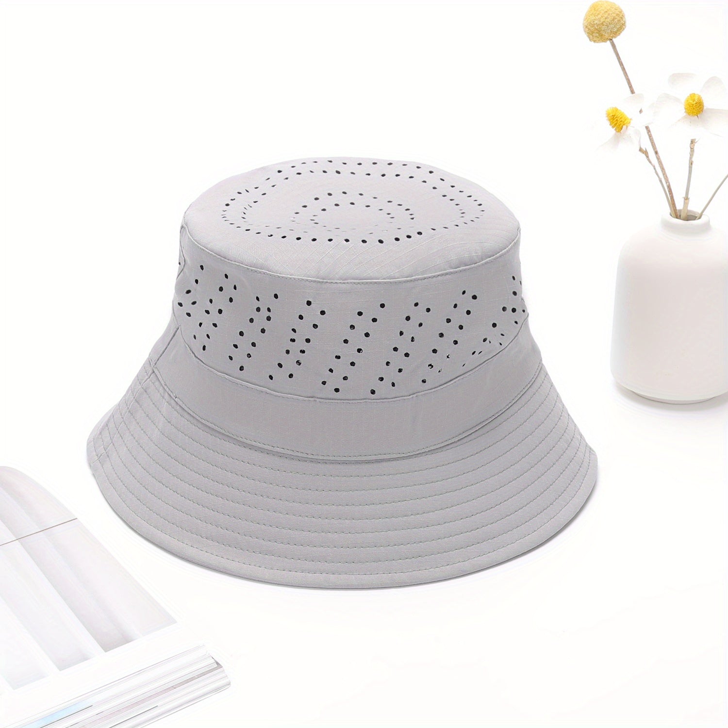 Men's Mesh Sun Hat Windproof Outdoor Mountaineering Fishing Cap