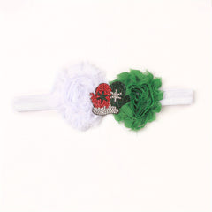 Christmas Floral Baby Headband For 0-2 Year Olds
