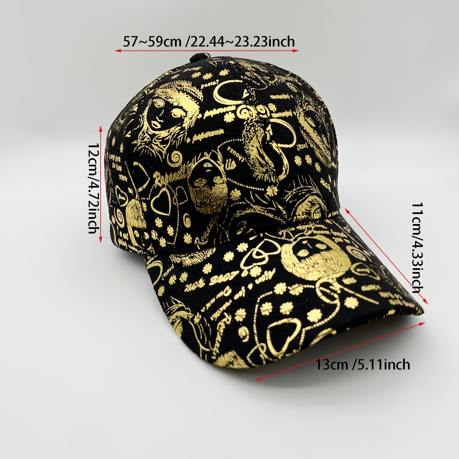 Y2K Hot Stamping Baseball Cap Women Cotton Blend Dad Hat