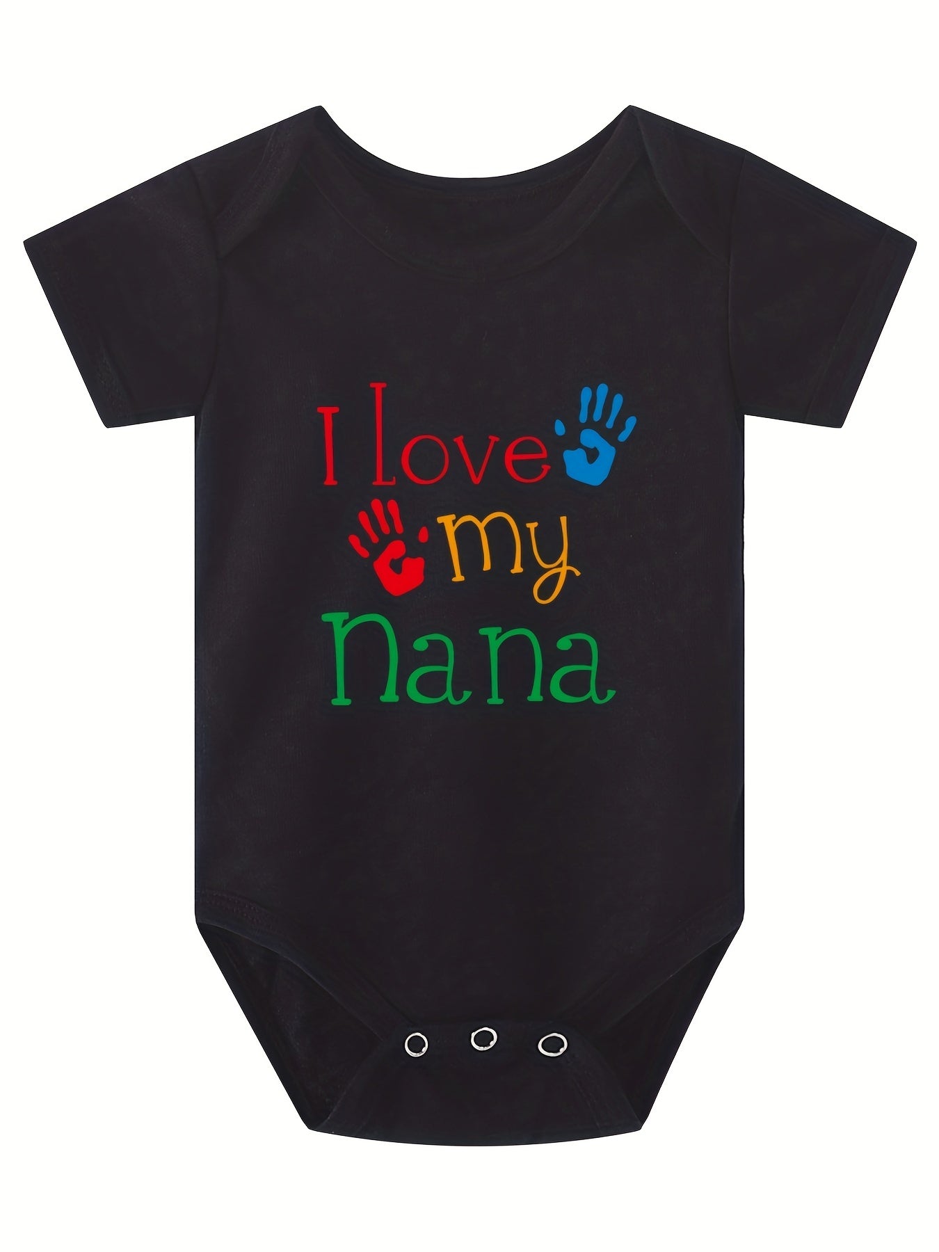 Baby Girls And Boys Casual I Love My Nana Short Sleeve Round Neck Onesie