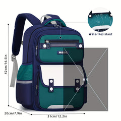 Kids Waterproof Schoolbag Large Capacity Travel Backpack