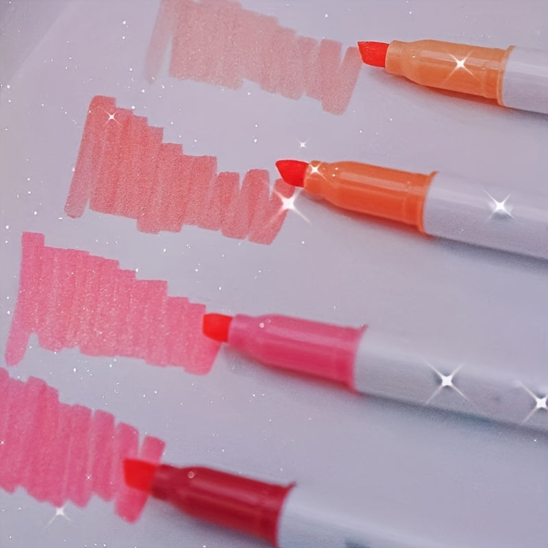 5pcs Sparkle Glitter Highlighters Shimmer Marker Pens for Journaling Painting