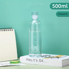 500ml Leakproof Time Scale Water Cup Portable Plastic Bottle