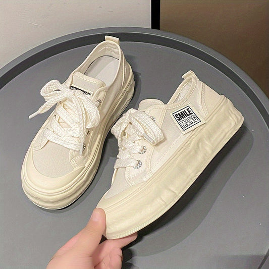 Women's Letter Graphic Skate Shoes Breathable Mesh Flat Shoes