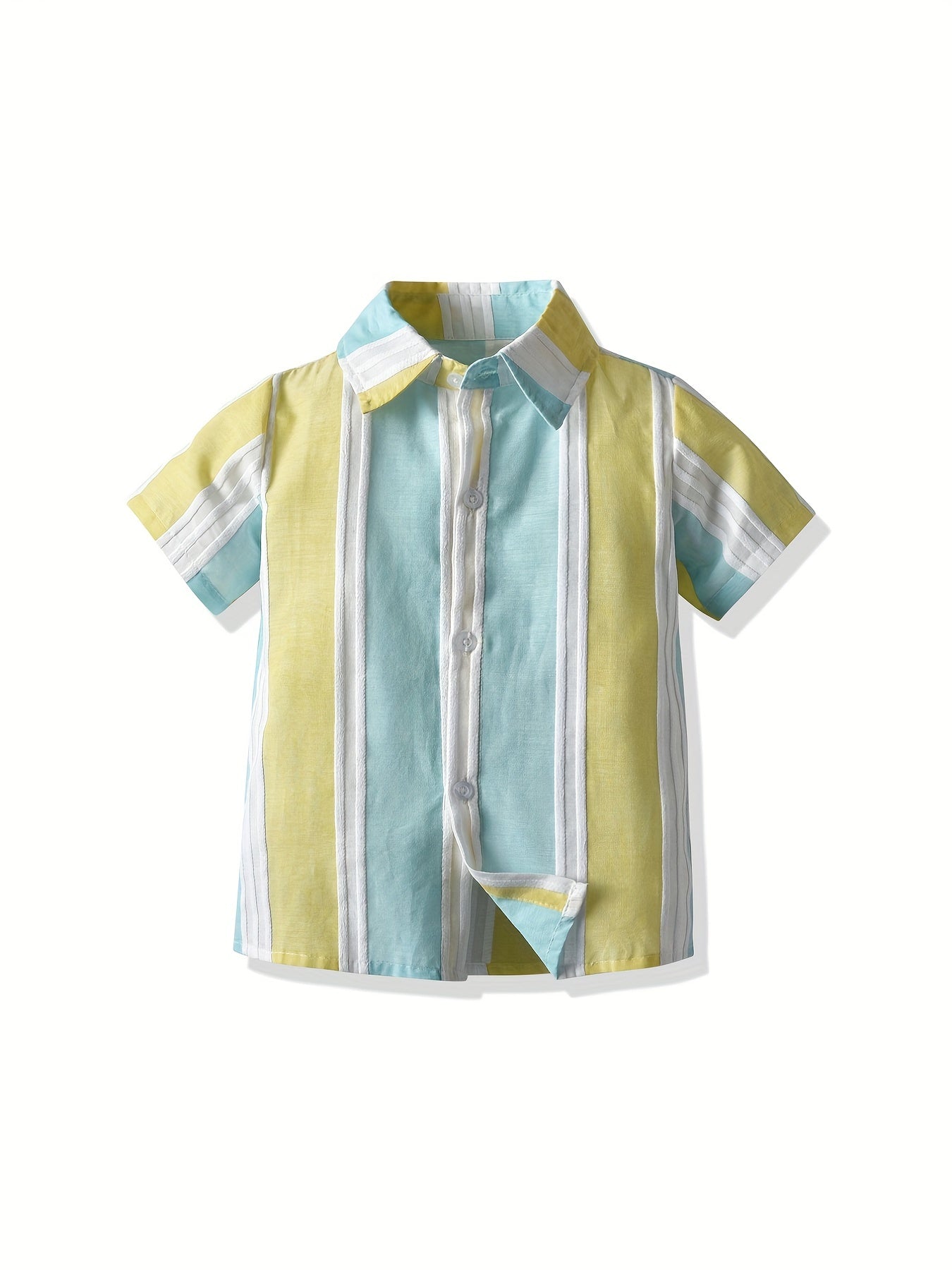 Boys Striped Short Sleeve Shirt for Summer