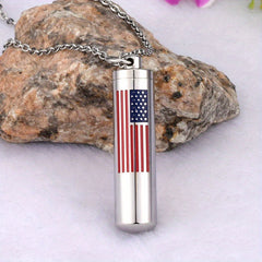 Stainless Steel Cremation Urn Necklace for Pet Ashes