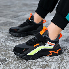 Boys Fleece Sneakers Lightweight Anti Slip Shoes