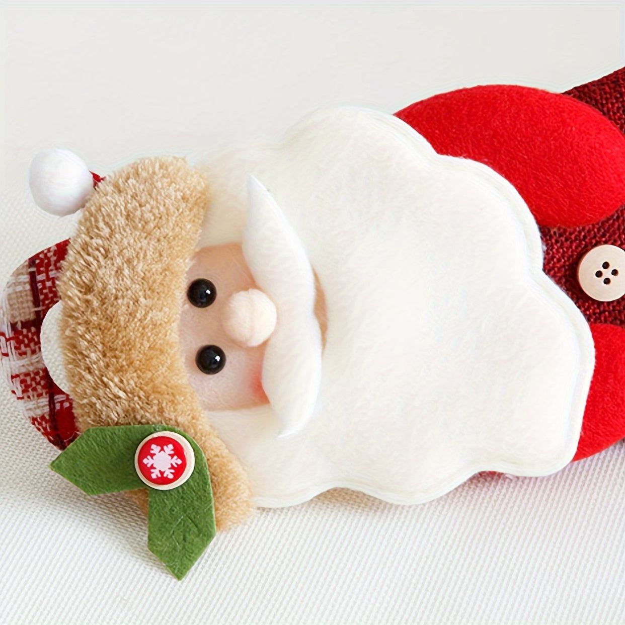 Christmas Santa Claus Socks Tree Pendant Gift Bags Holiday Party Candy Bags