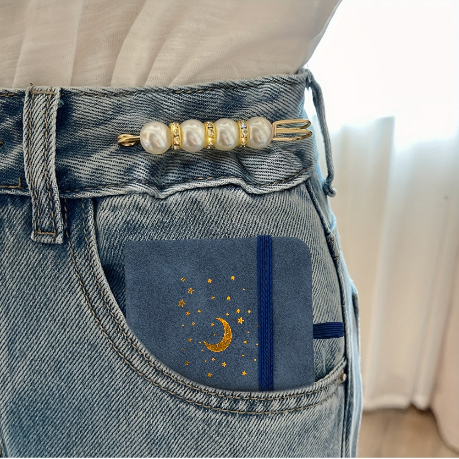 Pocket Notebook Journals 2 Pack 9 X 14 100gsm 156 Pages Moon And Stars