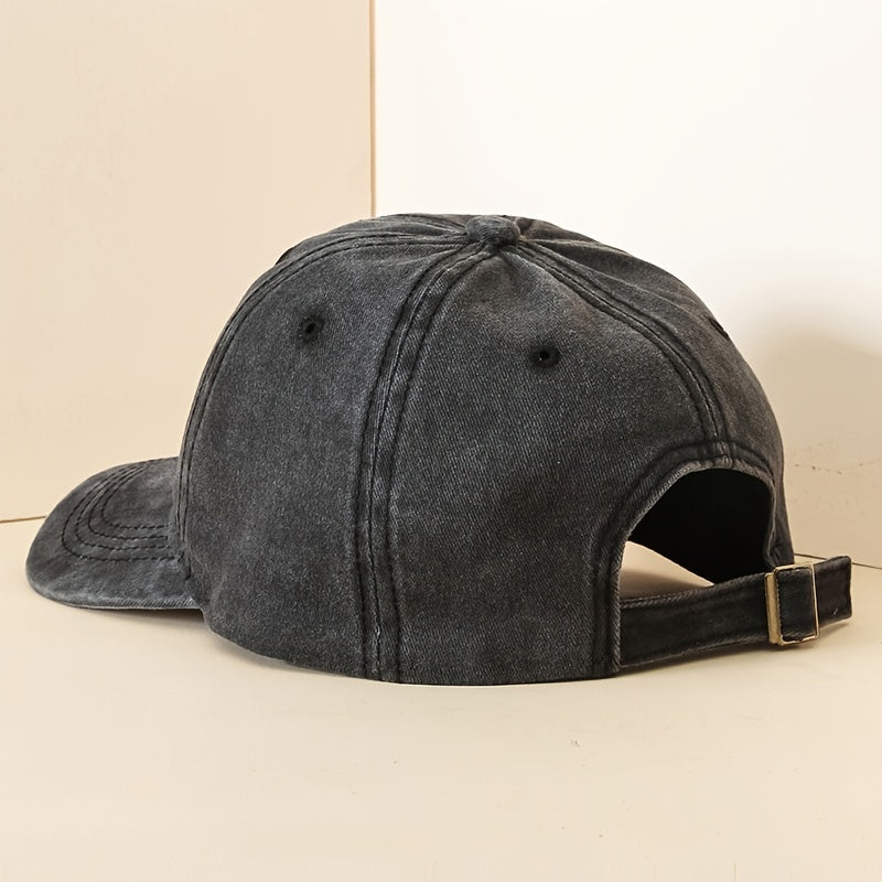 Dinosaur Embroidery Baseball Cap Distressed Sports Hat