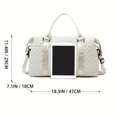 Travel Duffle Bag With Cosmetic Bag - Large Capacity Sports Fitness Storage Bag