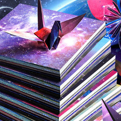 Double Sided Origami Paper 6 Colors Easy Fold Square Paper for Arts and Crafts