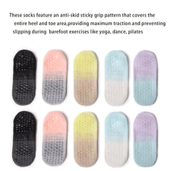 6 Pairs Women's Non-Slip Yoga Socks Soft Sports Ankle Socks
