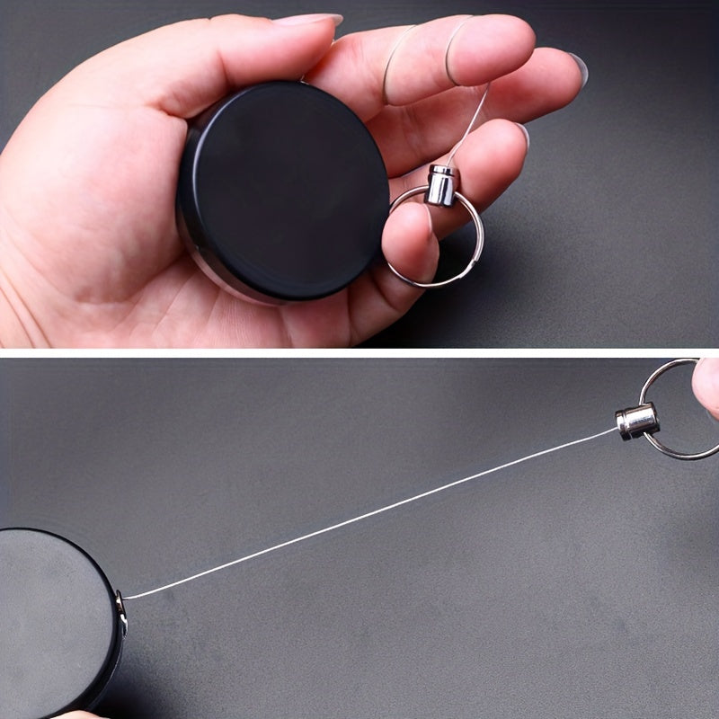 Heavy Duty Retractable Key Holder with Belt Clip Telescopic Rope Pull Key Holder