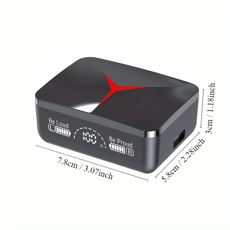 Long Endurance True Wireless Earphones 360 Stereo Sound LED E sports Light