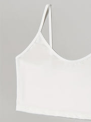 Solid Pajama Set Crew Neck Cami Top & Shorts Women's Sleepwear
